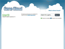 Tablet Screenshot of genecloud.org